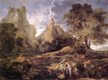 尼古拉斯 普桑 Landscape with Polyphemus
